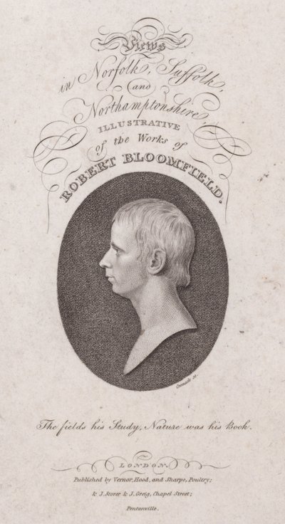 Robert Bloomfield, poeta inglese (incisione) da English School