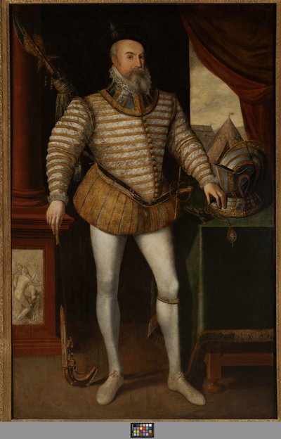 Robert Dudley, conte di Leicester, c.1532-88 da English School