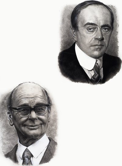 Robert Falcon Scott e Peter Scott da English School