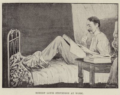 Robert Louis Stevenson al lavoro da English School