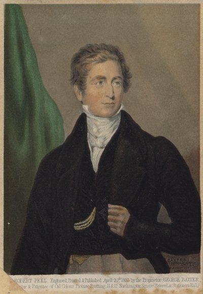 Robert Peel, politico conservatore inglese e primo ministro da English School