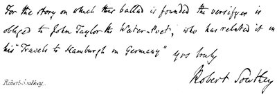 Robert Southey da English School