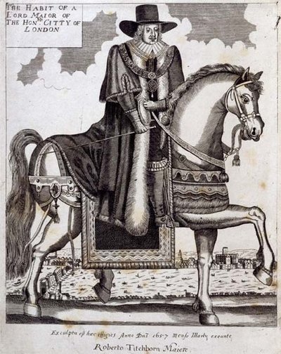 Robert Tichborne (m.1682) come sindaco di Londra da English School