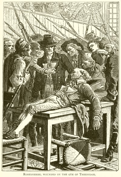 Robespierre ferito il 9 di Termidoro da English School