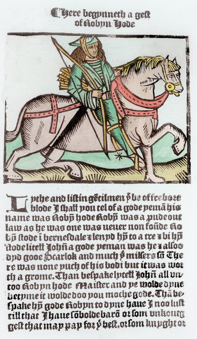 Robin Hood (colorazione successiva) da English School