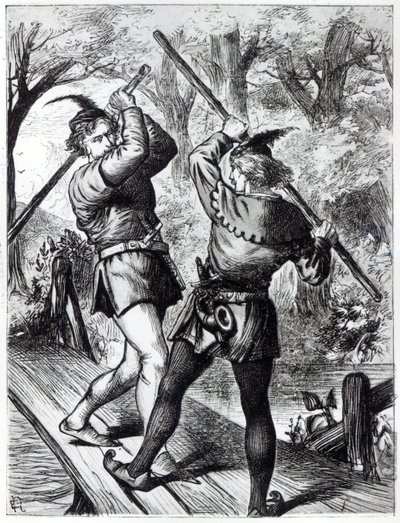 Robin Hood e Little John da English School