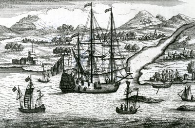 Robinson Crusoe che fugge dalla Cambogia entra in un porto nella parte nord della Cina da English School