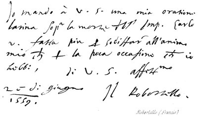 Francesco Robortello da English School
