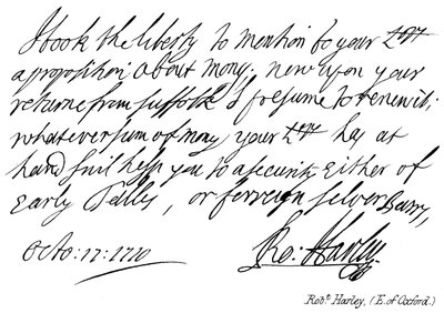Robt Harley, (Conte di Oxford) da English School