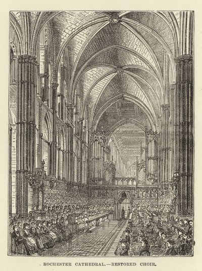 Cattedrale di Rochester, coro restaurato da English School