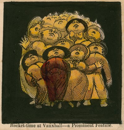 Tempo di razzi ai Vauxhall Gardens, Londra da English School