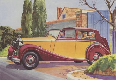 Rolls-Royce (litografia a colori) da English School