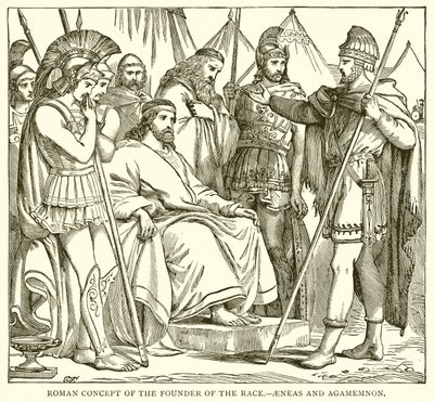 Concetto romano del fondatore della razza.--Enea e Agamennone da English School