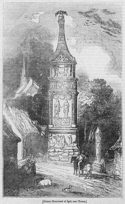 Monumento Romano a Igel, vicino a Treviri da English School