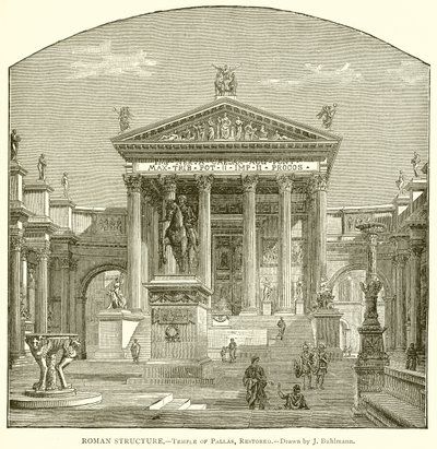 Struttura romana.--Tempio di Pallade, restaurato da English School