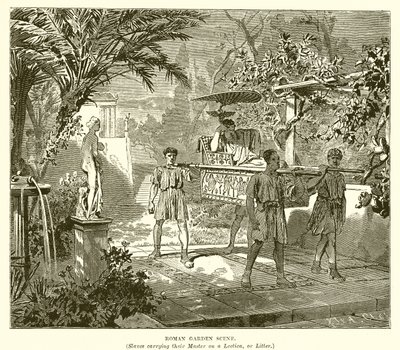 Scena di giardino romano da English School