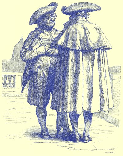 Sacerdoti romani, illustrazione da Viaggi Illustrati, a cura di H. W. Bates, pubblicata c.1880 da English School
