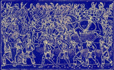 Soldati romani e prigionieri barbari, illustrazione da The Illustrated History of the World, pubblicato c.1880 da English School