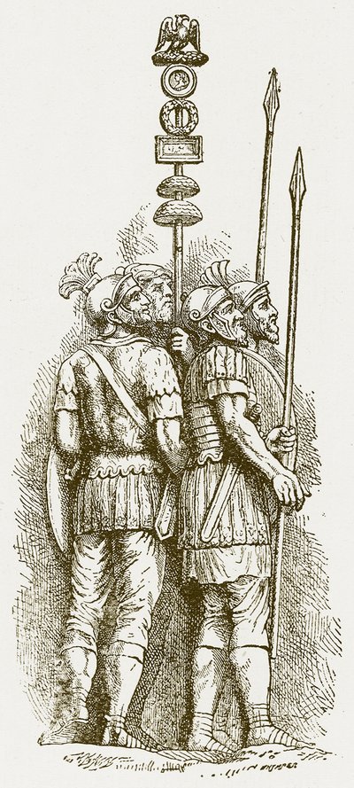 Soldati romani, illustrazione per Storia d
