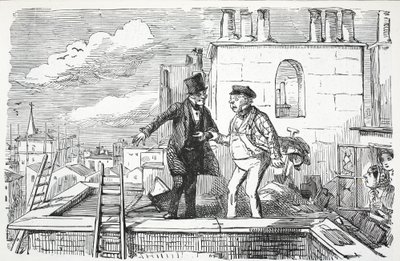 Tetti, illustrazione da Punch da English School