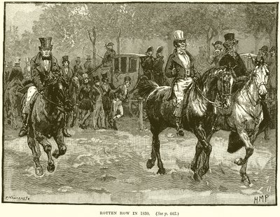 Rotten Row nel 1830 da English School