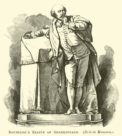 Statua di Shakespeare di Roubiliac da English School