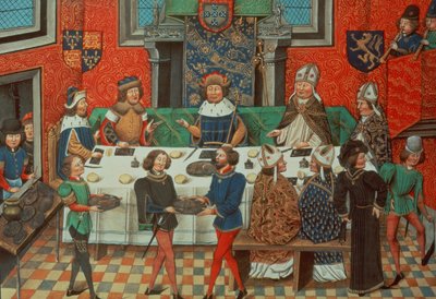 Il Duca di Lancaster cena con il Re del Portogallo, da Vol. III 