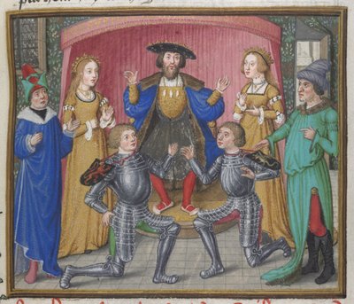 Polinice e Tideo riconciliati, illustrazione dalla 