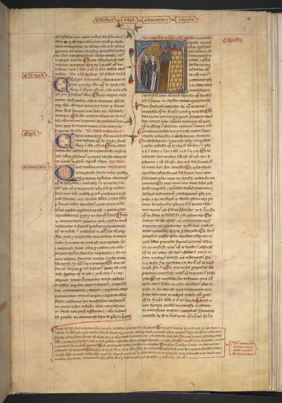 Royal 6 E VI, f. 232, Cappella, c.1360-75 (pergamena) da English School