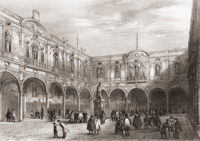 Royal Exchange, Londra, Inghilterra da English School