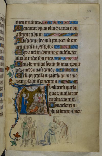 Royal MS 2 B VII f.288r, dal Salterio della Regina Maria, c.1310-20 (pergamena) da English School