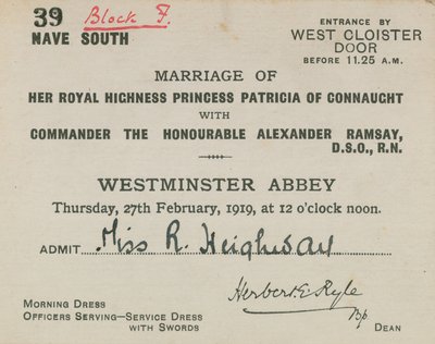 Invito al matrimonio reale da English School