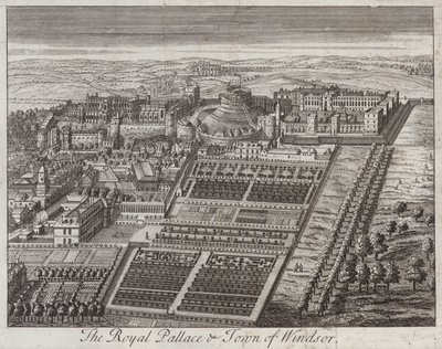 Palazzo reale e città di Windsor, Berkshire da English School