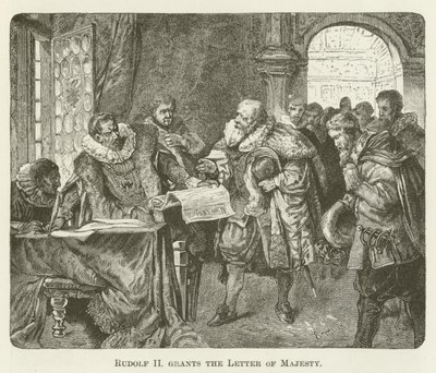Rodolfo II concede la Lettera di Maestà da English School