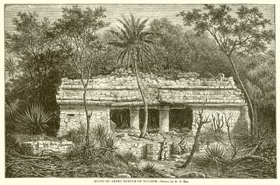 Rovine del tempio azteco di Tuloom da English School