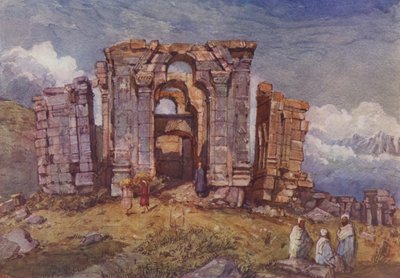 Rovine del Tempio del Sole di Martand, Kashmir da English School