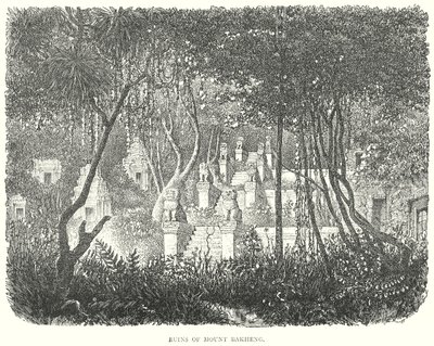 Rovine del Monte Bakheng (incisione) da English School