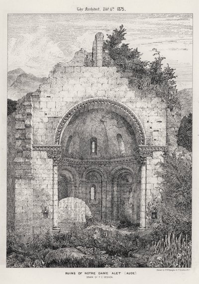 Rovine di Notre Dame Alet, Aude da English School