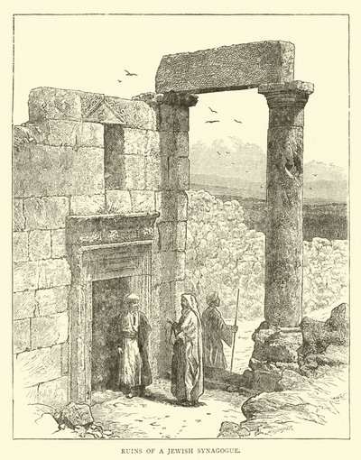 Rovine di una sinagoga ebraica da English School