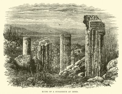 Rovine di una sinagoga a Irbid da English School