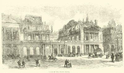 Rovine del Palais Royal, maggio 1871 da English School