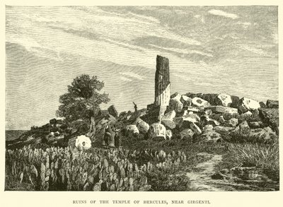Rovine del Tempio di Ercole, vicino a Girgenti da English School