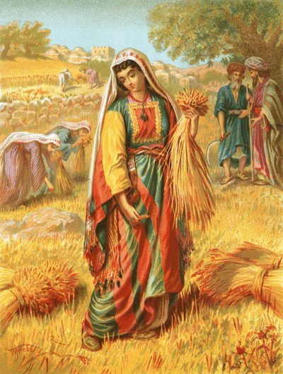 Ruth nel campo di grano da English School
