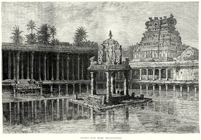 Piscina sacra presso Trichinopoly (incisione) da English School