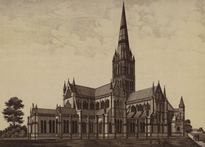 Cattedrale di Salisbury, da nord-est da English School