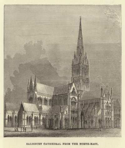 Cattedrale di Salisbury da nord-est da English School
