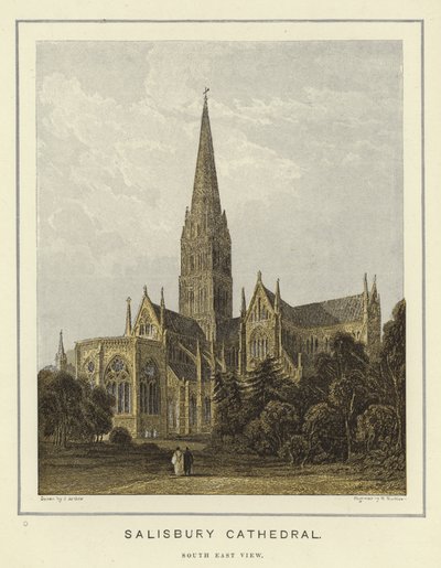 Cattedrale di Salisbury, vista sud-est da English School