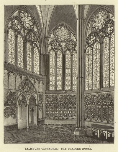 Cattedrale di Salisbury, la sala capitolare da English School