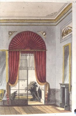 Salone, tavola 87 da Repository of Arts di Ackermann, pubblicato dal 1809 al 1828 da English School