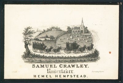 Samuel Crawley, impresario di pompe funebri da English School
